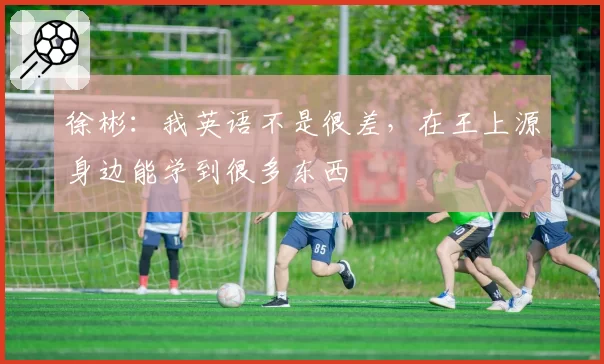 徐彬：我英语不是很差，在王上源身边能学到很多东西